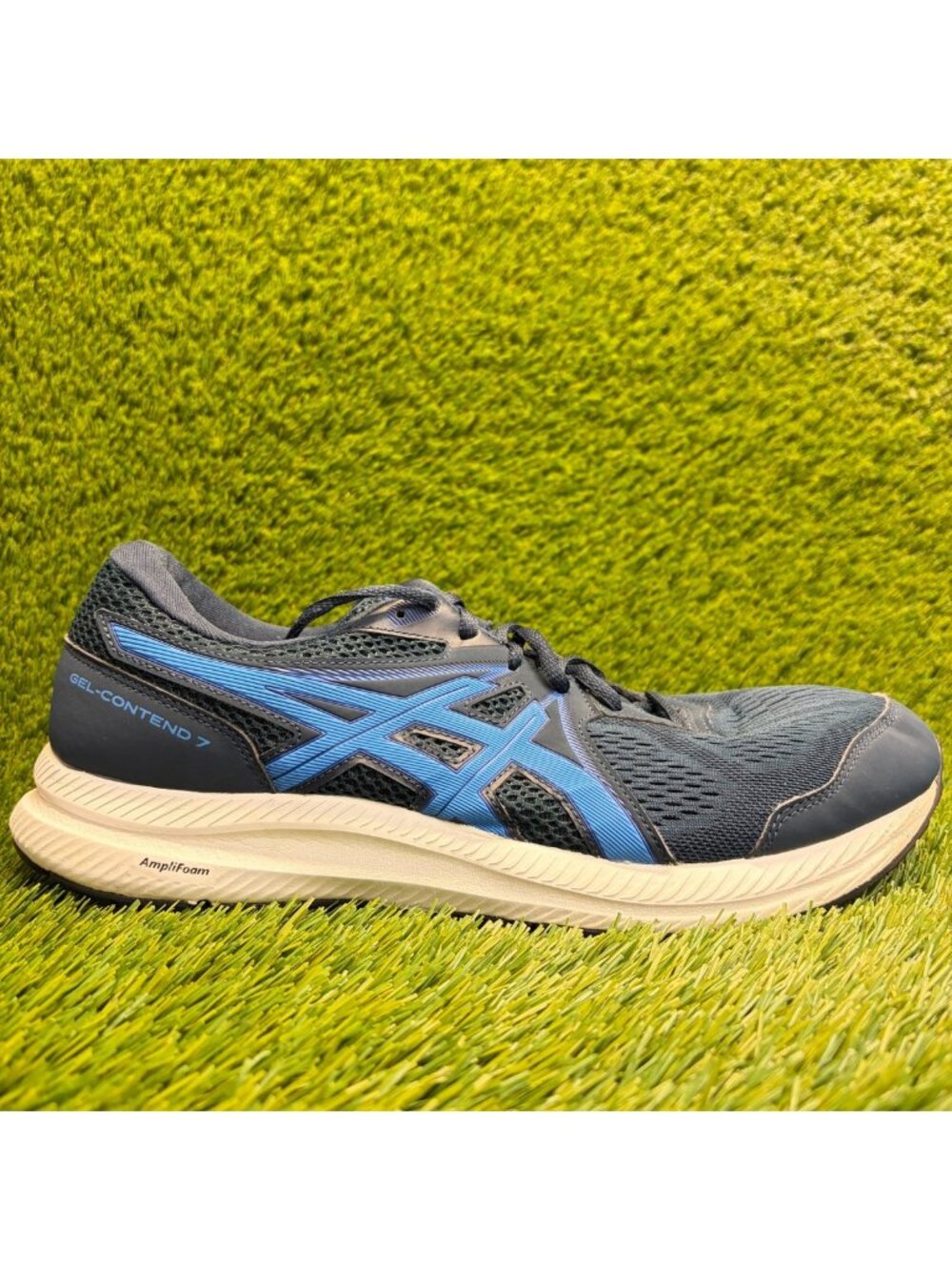 Asics GEL-Contend 7 Mens Size 12 Blue Athletic Running Walking Shoes Sneakers